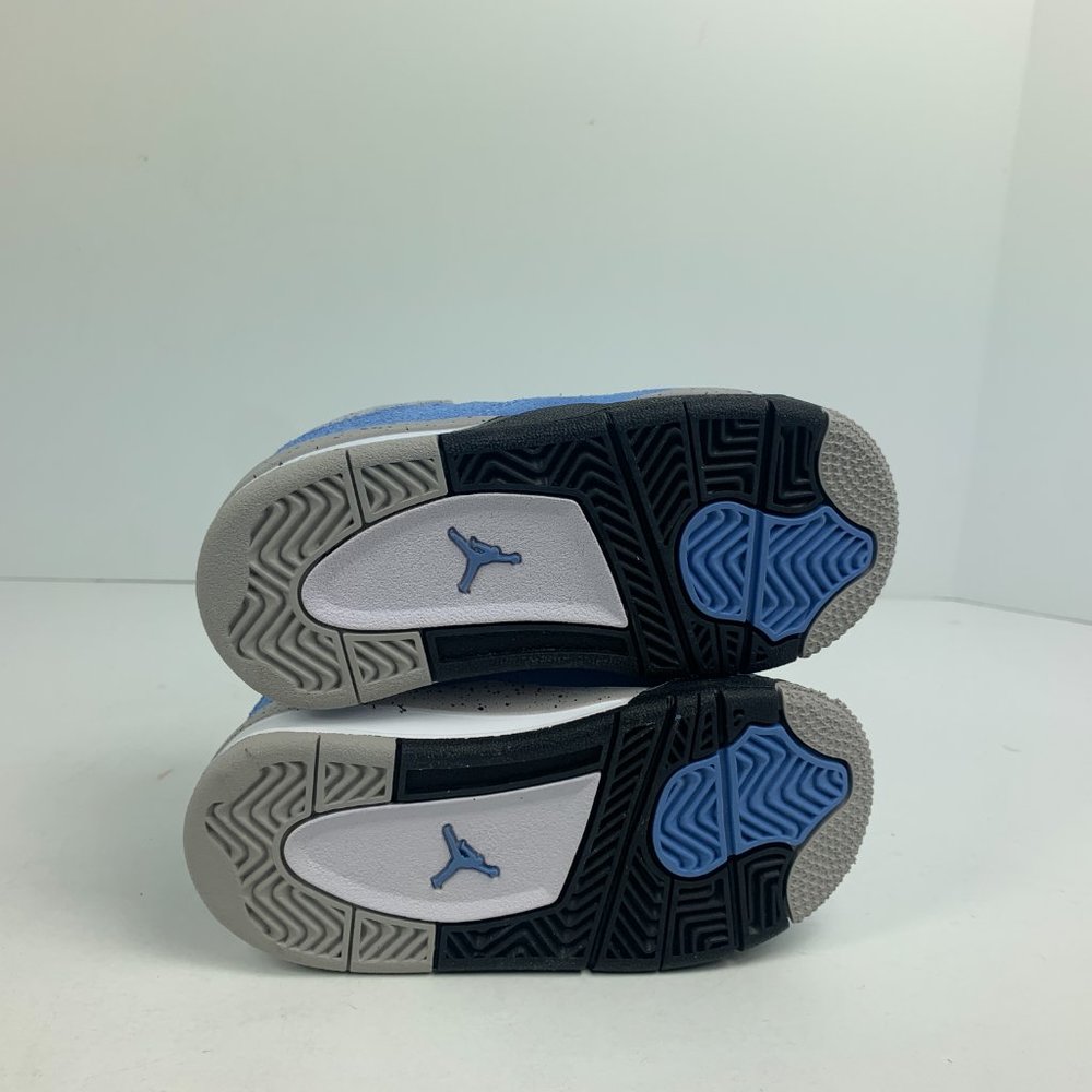 Nike Air Jordan Retro IV 4 University Blue Black TD BQ7670-400 Toddler Kids - Picture 6 of 13